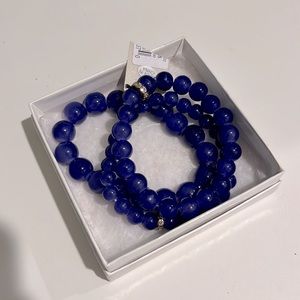 NWT purple Stone bracelet - set of 3